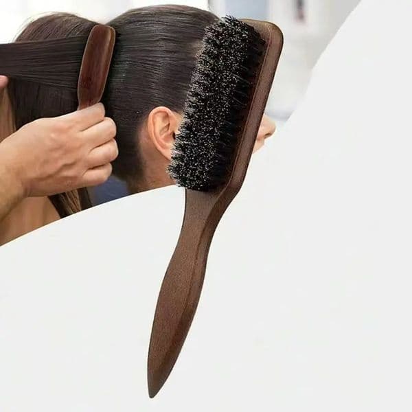 Boar Bristle Hair Brush Unisex - Fragrance-Free Professional Barber Styling Bristle Brush Suitable for Thick/Fine Hair 260520