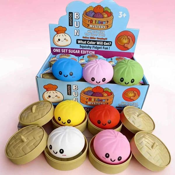 Large Dumpling Squishy Plush Toy Soft Stuffed Hug Pillow Adorable Steamer Design for Home Decoration Stress Relief Toy for KidsJ260521