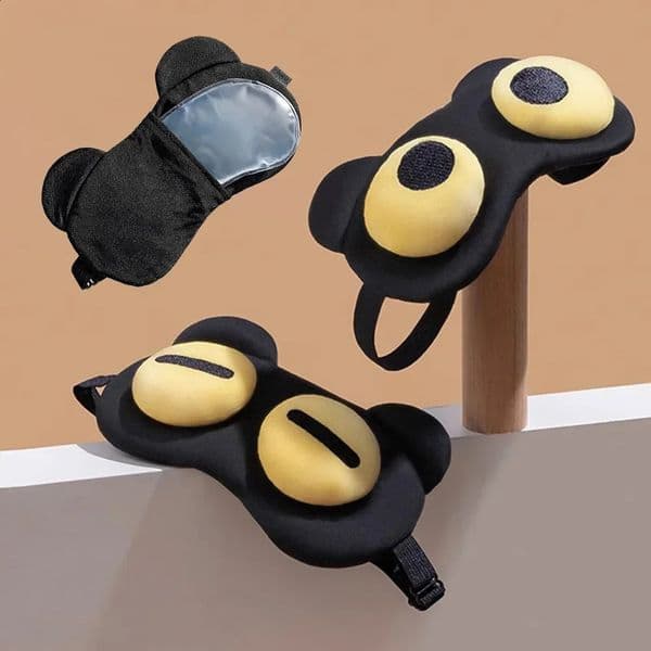 Eye Mask for Sleeping Sleep Cover Breathable Relief Fatigue Polyester Fun Big Eye Blindfold Eyepatch for Travel Eye Shade Cover 260520
