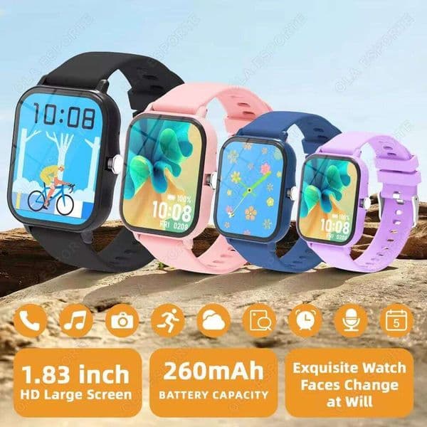 Smartwatch 1.83'' HD Display Camera/Music Control Wireless Bluetooth Call for Android/IOS Multi-mode Sports Voice Assistant HW12