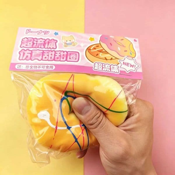 1Pc Donut Squishy Toy Slow Rise Stress Ball Cute Dessert Fidget Toy for Kids Z260521