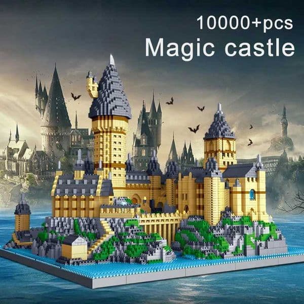 Creative Classic Movie Magic Model Mini Building Block Magic Academy Building Series Micro Brick Toys for birthdaysT260521