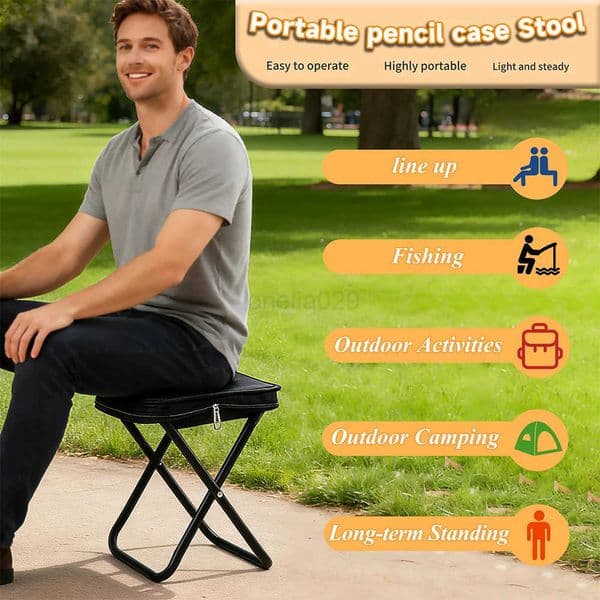 Camping Folding Chair Camptool Handheld Stool Lightweight Beach Fishing Chair For Outdoor Hiking ClimbingR260521