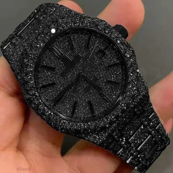 Molssanite watch VVS mossanite watch Automatic Mechanical iced out watch Women Designer MenMoissanite Pass Dia Watches moissanite watch pass dia test with box39