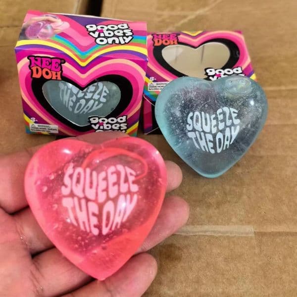 New Squishy Maltose Love Heart Shiny Ball Squeeze Toy Cute Stress Relief Ball Slow-Resilience Emotional Release Squishies Toy BY SEA