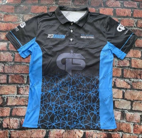 Grevin Price Ice Man Mens Model - Features 3D Printing Technology PDC Table Throwing Stick Polo Shirt Comfortable X260520
