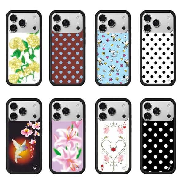 New Wildflower 3D WF Polka Dots Phone Case for iPhone 17 Pro Max 16 Plus 17 Air 12 13 14 15 16 Cover Cherry Snoopy Cartoon case Z260521