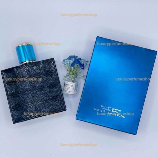 Eros Mode 100ml Aftershave Cologne EDP for Him Her Mediterranean Blue Bottle Aromatic Herbal Long Lasting Parfum Luxe Designer Scent US Stock