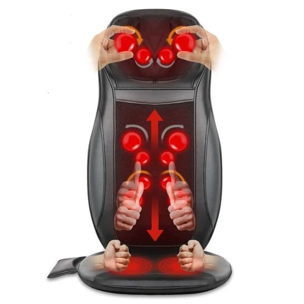 Neck 4d Electric Back Heat Thermo Warm Massage Cushion Shiatsu Back Massage Cushion Car Massage Seat Cushion Vibrating and Heat 260520