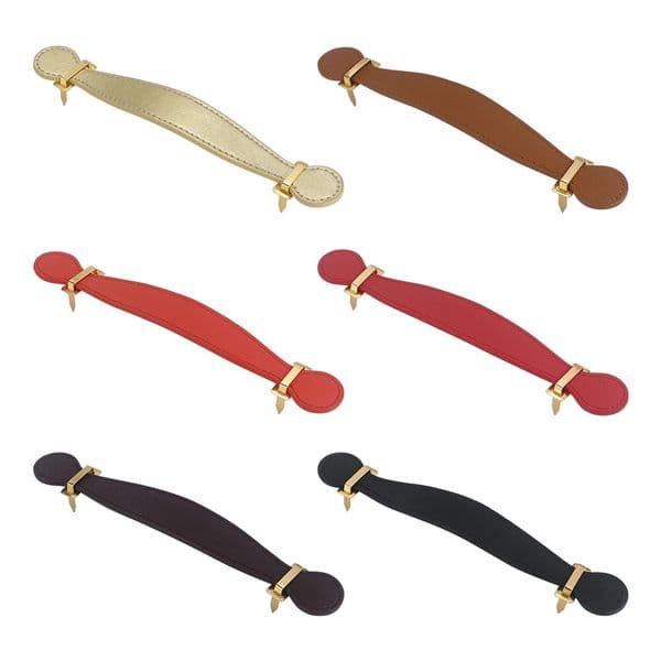 6pcs/set DIY Leather Handle Strap Ring with Hardware Material Accessories Ideal for Making Luggage Bag Handle Case Box Handle 260522