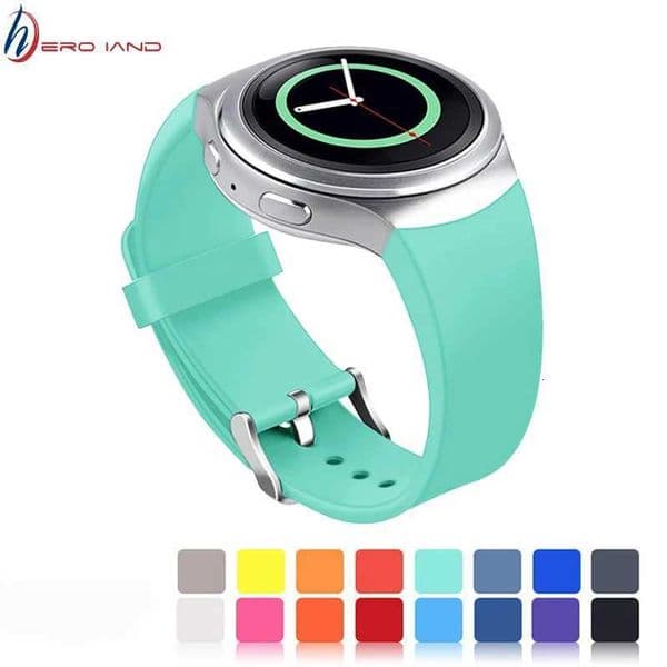 For Gear S2 Sport Strap/ galaxy watch band R720 R730 Smart Watch Band Silicone wrist bracelet correa watchbandJ260522