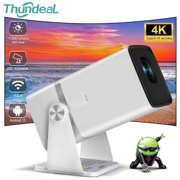 ThundeaL Mini TD80W PK HY320 HY300 4K Android 13 WiFi Full HD 1920 x 1080P Home Cinema 3D Portable Beam Projector 26L0522