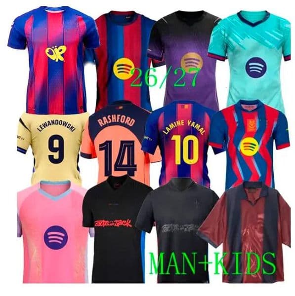 26 27 barcelona Olivia Rodrigo soccer jersey 2025 2026 2027 LAMINE YAMAL Lewandowski RASHFORD OLMO GAVI Raphinha FERRAN football shirt kids home men Women kids kit