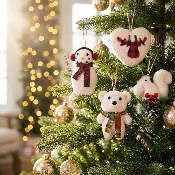 Creative Simulated Squirrel Doll Ornament Home Indoor Christmas Decoration Wholesale