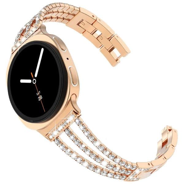 Diamond Strap for Galaxy Watch8 44mm 40mm Luxury Wen Metal Bracelet for Galaxy 8 Classic 46mm CorreaJ260522