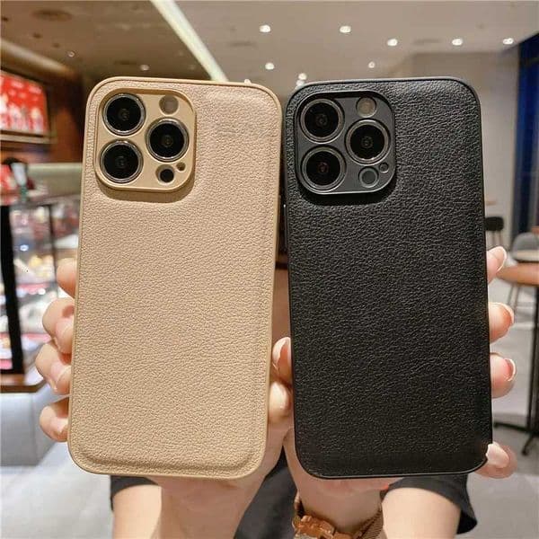 Leather-textured protective case suitable for iPhone 15 14 13 12 mini 11 Pro Max XS XR 8 7 Plus phones Made of pure orJ260522