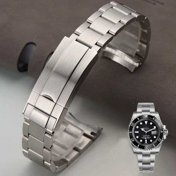 Watch Band For Rolex SUBMARINER DAYTONA 904L Men Folding Clasp Watch Strap Solid Stainless Steel Watch Bracelet 20mm 21mmJ260522