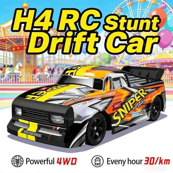 New 4WD RC Car 30KM/H High-speed Off-road Drift 24G Remote Control Car Racing Stunt Vehicle Drift Master Toy for Children Gifts H260522
