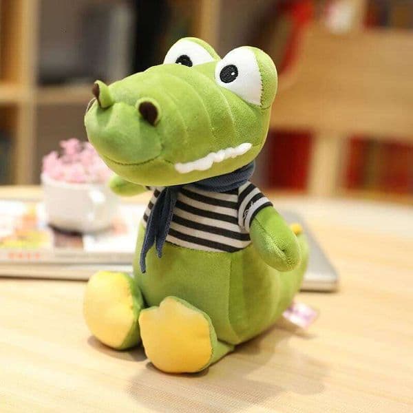 Kawaii Crocodile Plush Toy Doll Creative Cartoon Home Decoration Bed Sleeping Throw Pillow For Children Gift J260522