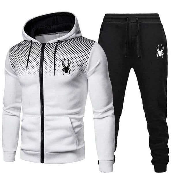 2025 popular two-piece mens sportswear jogging suit hooded sweatshirt zipper autumn and winter clothing Q260522