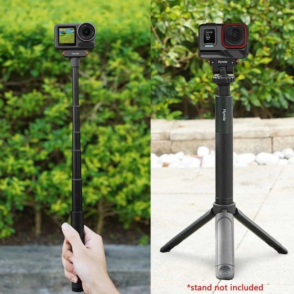 Selfie Stick Aluminum Alloy Handle Grip Adjustable Hand Grip for Go Ultra/X5/Pocket 3 Action Cameras Z260522