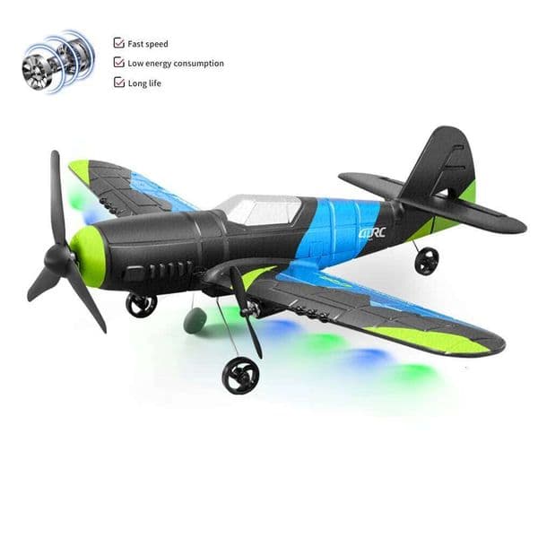 G8 RC Fighter Plane 2.4G EPP Foam Aircraft LED Light Fixed Wingspan 2CH Remote Control Glider Toys for Kids Gifts 26Y0522