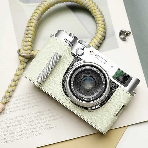 MrStone for Fujifilm x100vi Camera case Protective Case Camera Bodysuit X-100VI Camera Handmade Genuine Leather Camera bag Z260522