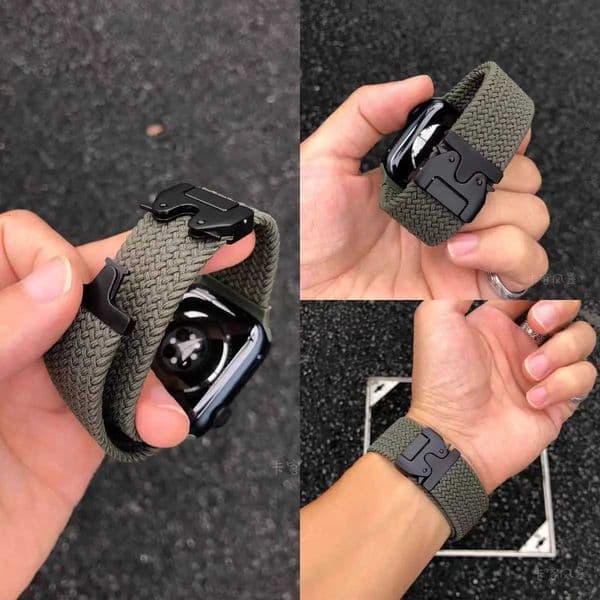 Parachute Straps for watch 10 Band 46mm 42mm 45mm tra 49mm 44mm 41mm Braided bracelet correa iWatch Series 9 8 SE 5 6 7J260522