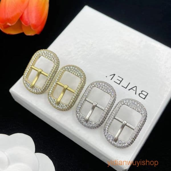 Designer Jewelry bb earrings double B letter earrings light luxury silver needle earrings minimalist womens earrings