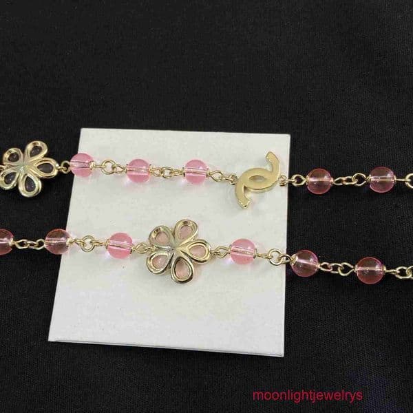 Designer Jewelry channels necklace New sweater camellia long necklace elegant design exquisite pearls cc necklace HXSK