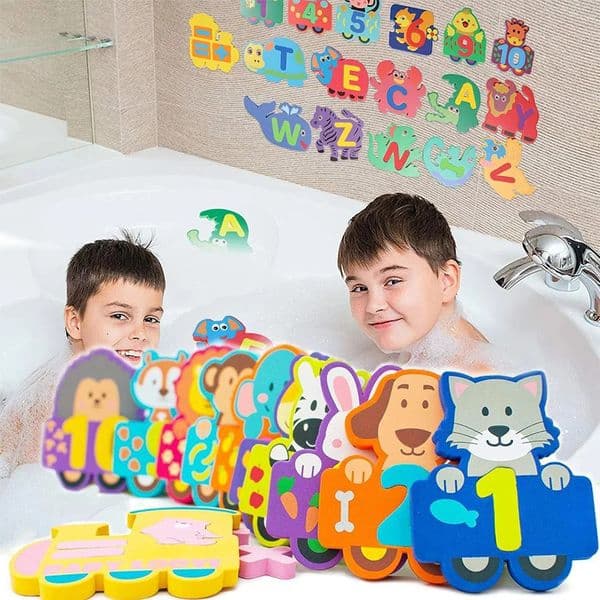 Baby Educational Floating Bathtub Animals Foam Bath Toys for Kids Children Fun Puzzles Bathroom Bathing Toys 1 2 3 4 5 Years Old260514