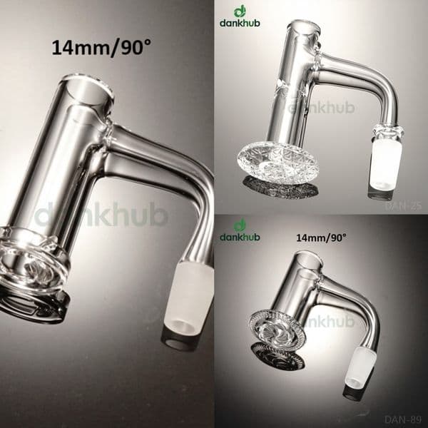 Dankhub Premium Quartz Banger Terp Slurper Pro-series Full Weld Spinner Blender 10mm 14mm Fits for Smoking Glass Water Pipes Bongs