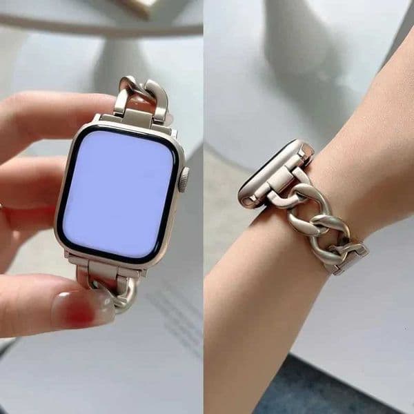 Metal Strap for Watch 10 tra 46mm 9 8 7 Band 42mm 45mm 41mm Wen Belt Bracelet iWatch Series 6 SE 40/44/49mm WatchbandJ260522