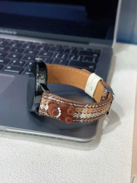 Advanced 20mm leather loop band Correa For Galaxy Watch 7 FE 5 Pro 4 6 classic 44mm 40mm Cute Strap J260522