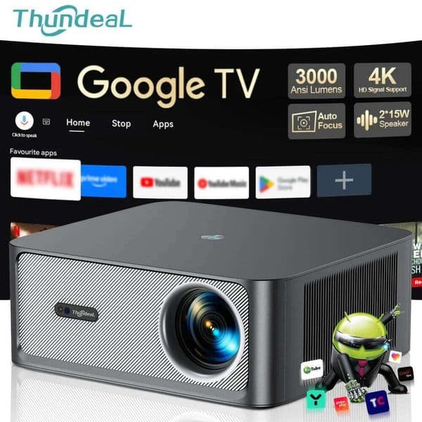 ThundeaL TD98Pro 4K Full HD Licensed Google ATV Official TD98 Pro Home Cinema Gaming Beam Projector 26L0522