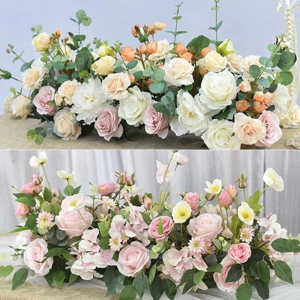 Wedding Artificial Flower Row Rose Peony Wall Arrangement Supplies Decor for Party Wedding Arch Backdrop Road Cited FlowerR260522
