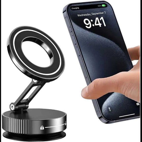 Car Phone Holder for Magsafe 78LBS Strongest Suction 2400gf Magnetic 360 Adjustable Car Phone Mount Phone Holders Z260522