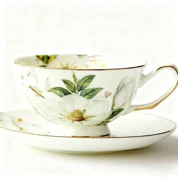 Ceramic teacup European bone china coffee cup afternoon tea set creative English black tea cup pastoral style water cupT260522