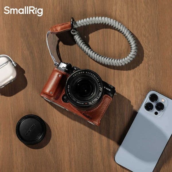 Smallrig Camera Leather Half Case Kit for FUJIFILM X-M5 Universal Braided Wristband Shoulder Strap Thumb Grip Camera Accessories Z260522