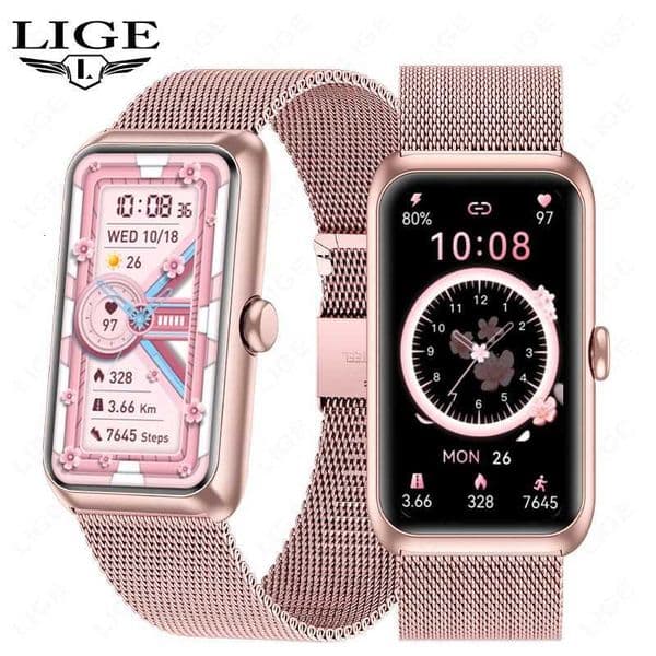 LIGE Smart Band Sports Fitness Bracelet Call Reminder Health Sleep Monitoring IP68 Waterproof Womens Smartwatch For Android IOST260522