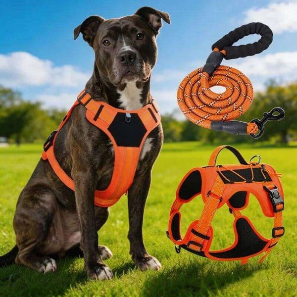 New Reflective Tactical Dog Harness No Pull Adjustable Vest Explosion Proof Durable Pet Chest Strap For Small Medium Large Dogs J260522