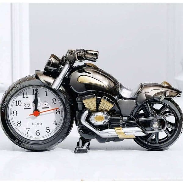Modern Simplicity Alarm Multipurpose Motorcycle Ornament Creative Arabic Numeral Clock 26Y0522