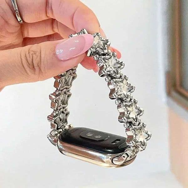 Sparkling Diamond Star Strap for Xiai Band 8 Pro/9ProFor Mi band 3/4/5/6/78/8 NFC/9/9 NFC/10/10 NFC For Redmi Watch4/Watch5J260522