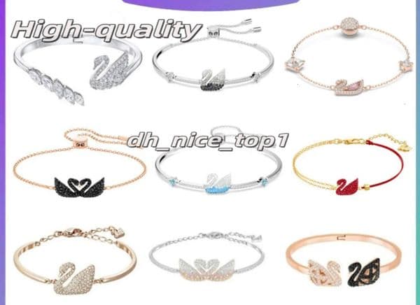2026 AAA Swan Jewellery Designer Swarovkis Luxury Bracelet For Woman Luxehigh Version Bracelet Crystal Gradient Swan Bracelet Light Luxury Bracelet Fo C5 F4b