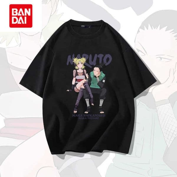 Naruto co-branded short-sleeve T-shirt for men and women pure cotton loose fit for teenagers and students trendy summer top L260522TRUF