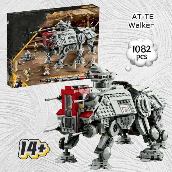 1082pcs Star Interstellar Conflict All Terrain Tactical Actuator ATTE Walker 75337 Wars Building Block Model Toy Birthday Gift 26L0522