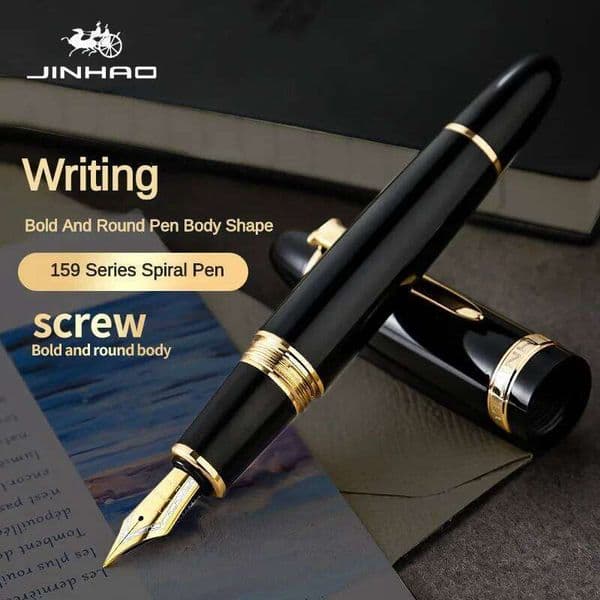 Jinhao Luxury 159 Fountain Pen High Quality Metal Inking Office School Supplies Stationery Pens for Writing 26Y0522
