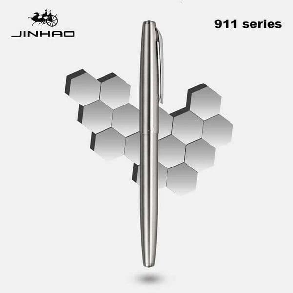 Jinhao 911 Fountain Pen Luxury Elegant All-Steel Body EF Nib Calligraphy Ink Pens Business School Office Supplies Stationery 26Y0522