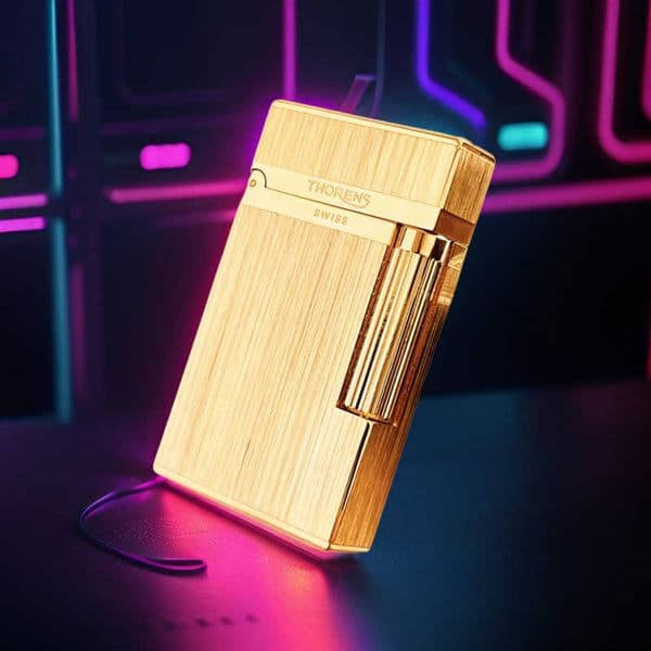 Brand Originating from Switzerland THORENS Torrance Langsheng Kerosene Lighter Personalized Brass Carved Grinding Wheel Steel ToneL260522