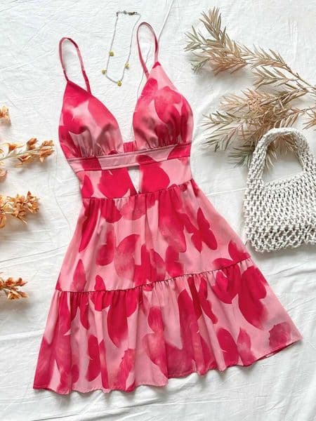 4-Color Leopard Printed Sexy Camisole Dress Women Sleeveless Backless Mini Dress Summer Vacation DressesT260522